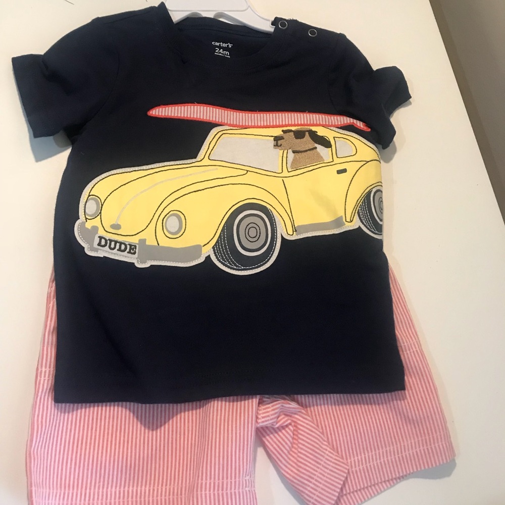 Carter boys short outfit